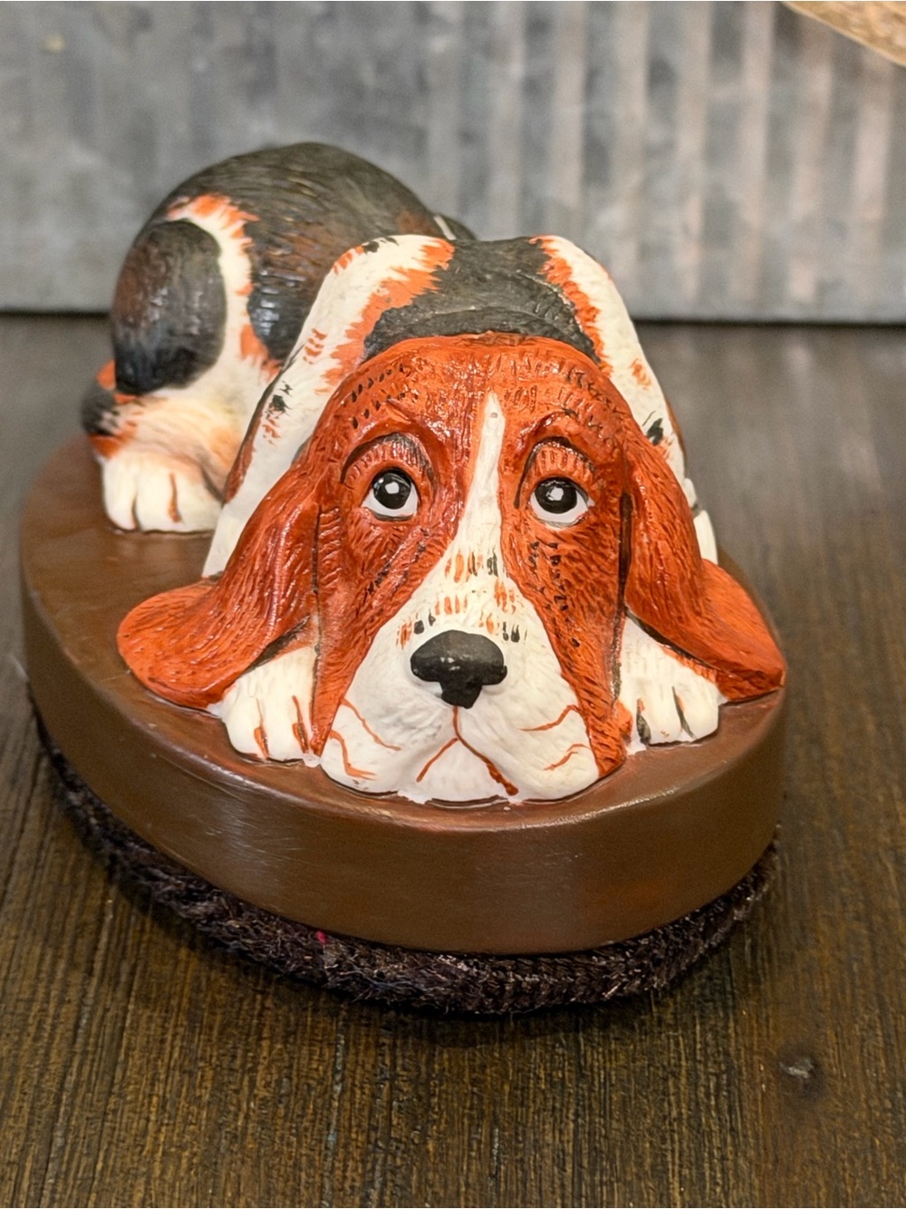 Vintage 1980s Jasco Basset Hound Figural Lint Brush